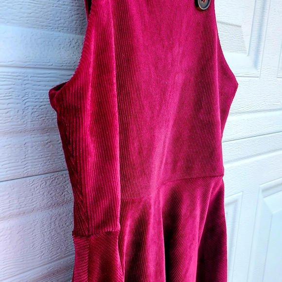 Beautees Burgundy Kids Casual Dress - Picture 2 of 6
